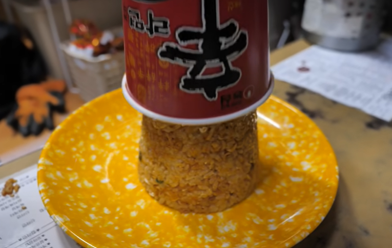 [K-food] Sin Ramen CUP BAB, 컵라면밥, 짜자밥, 辛いラーメンコップご飯